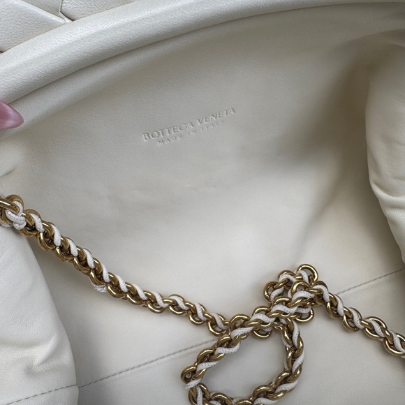 Bottega Veneta pouch lauren 1980 Ivory Cream Woven Wristlet - Picture 7 of 8